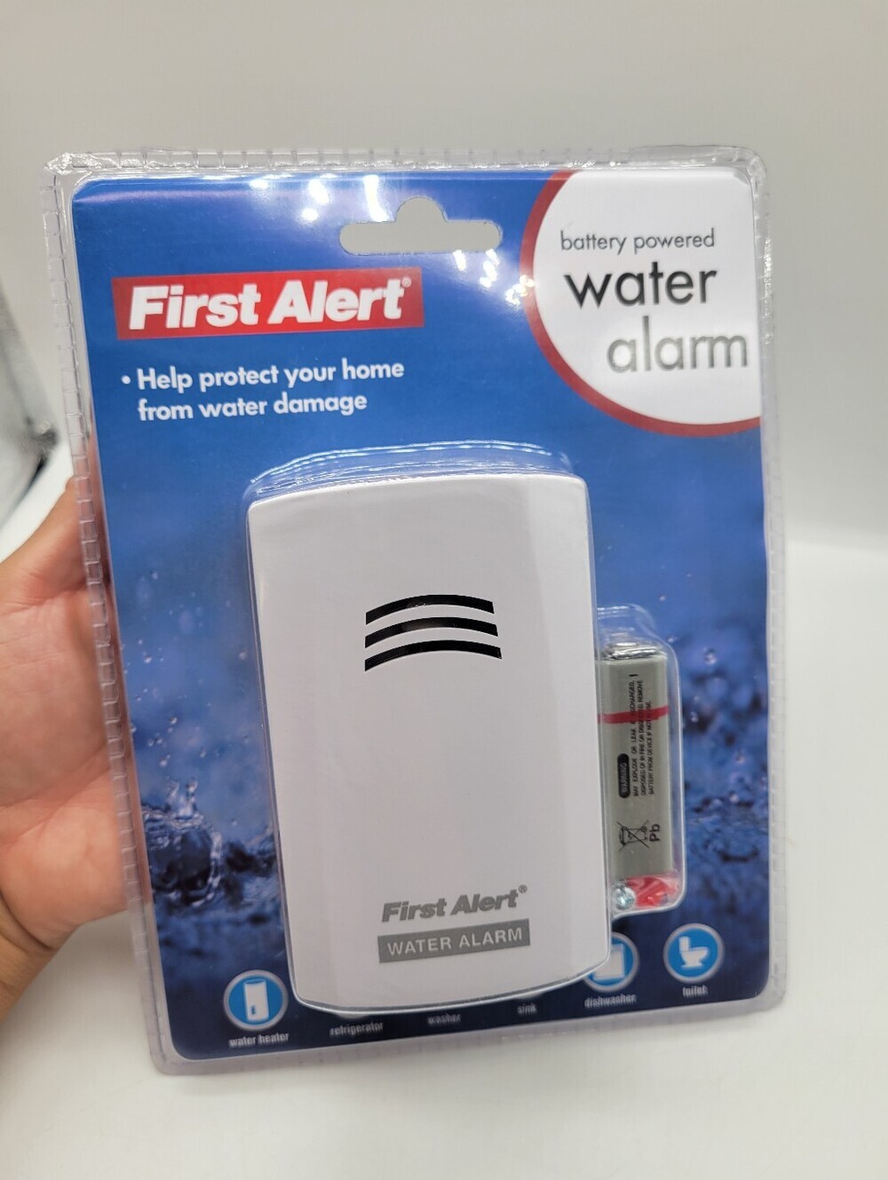 Water Alarm First Alert WA100 Battery Operated Water Alarm New Sealed